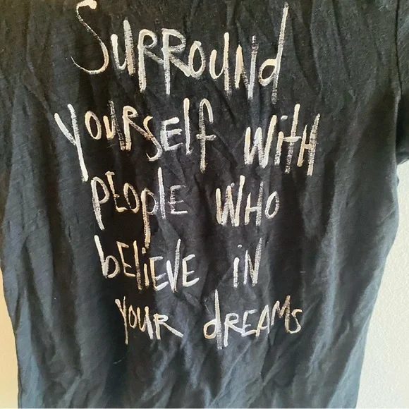 Nicole Paloma quote T-shirt Handmade Black One of A Kind - Picture 3 of 4